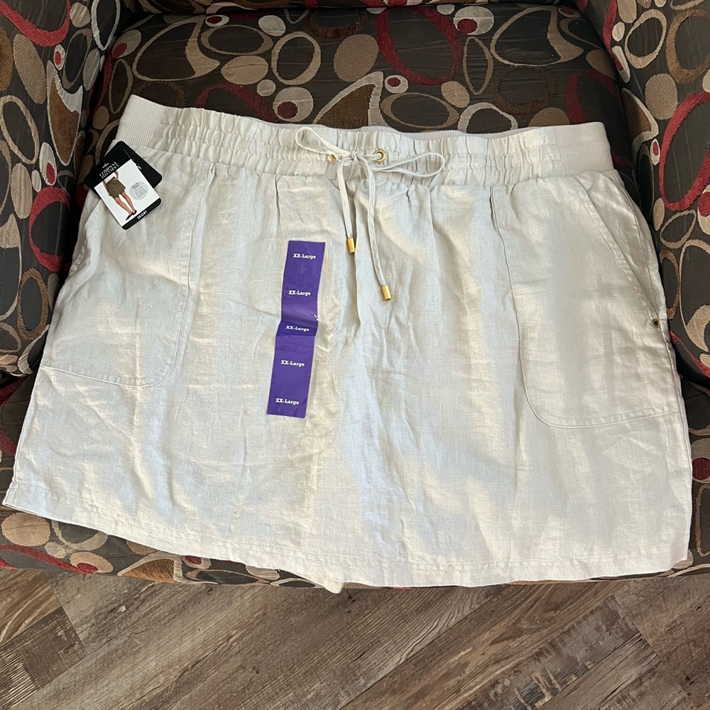 XL Skort, nwt, Linen